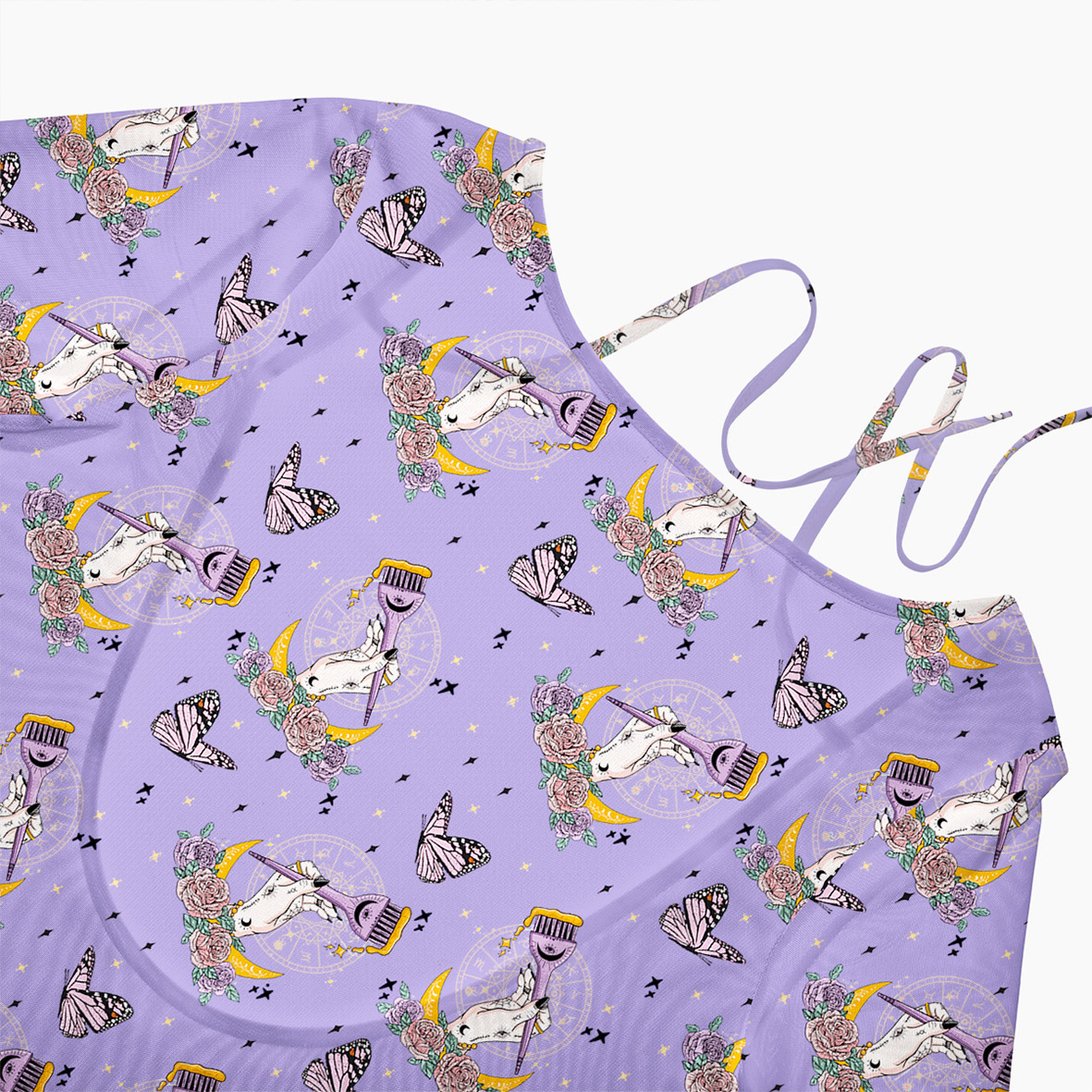 Purplehecate The Hair Colorist Beachwear Cover-Up Dress