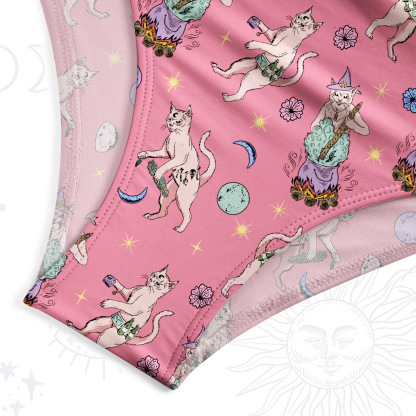 Purplehecate Cat Coven Swimsuit