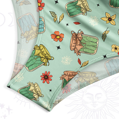 [Copy]Purplehecate Magical Cat Skeleton Mom One-Piece Swimsuit