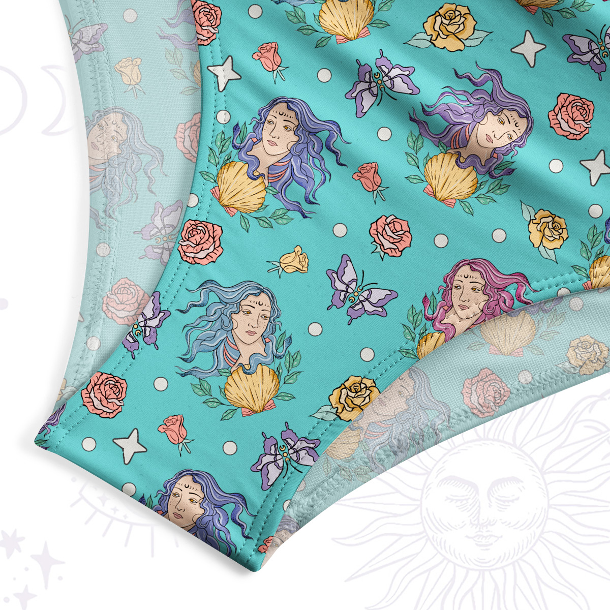 Purplehecate Virgo Spirit Zodiac One-Piece Swimsuit