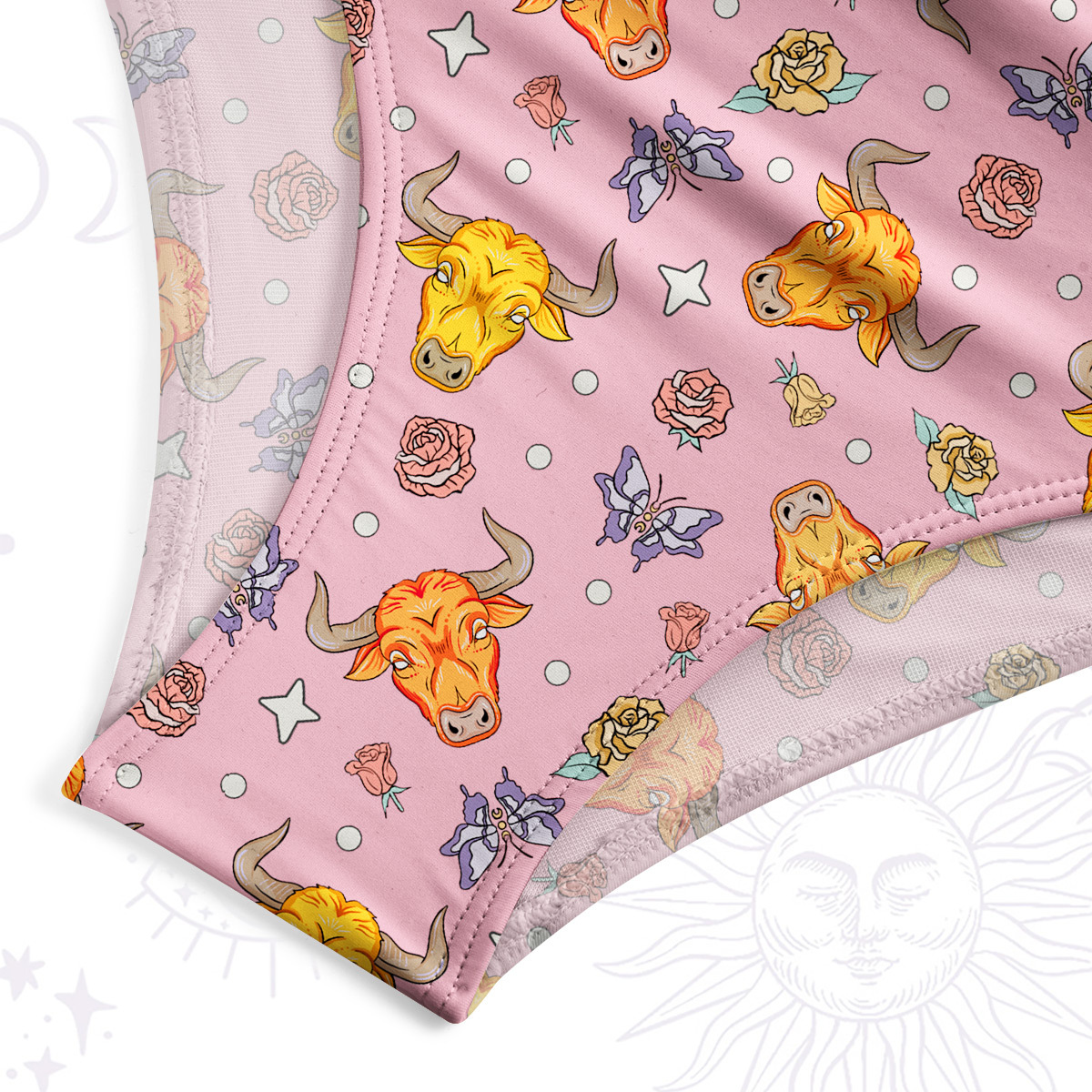 Purplehecate Taurus Spirit Zodiac One-Piece Swimsuit