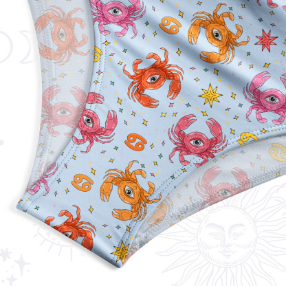 [Copy]Purplehecate Taurus Spirit Zodiac One-Piece Swimsuit