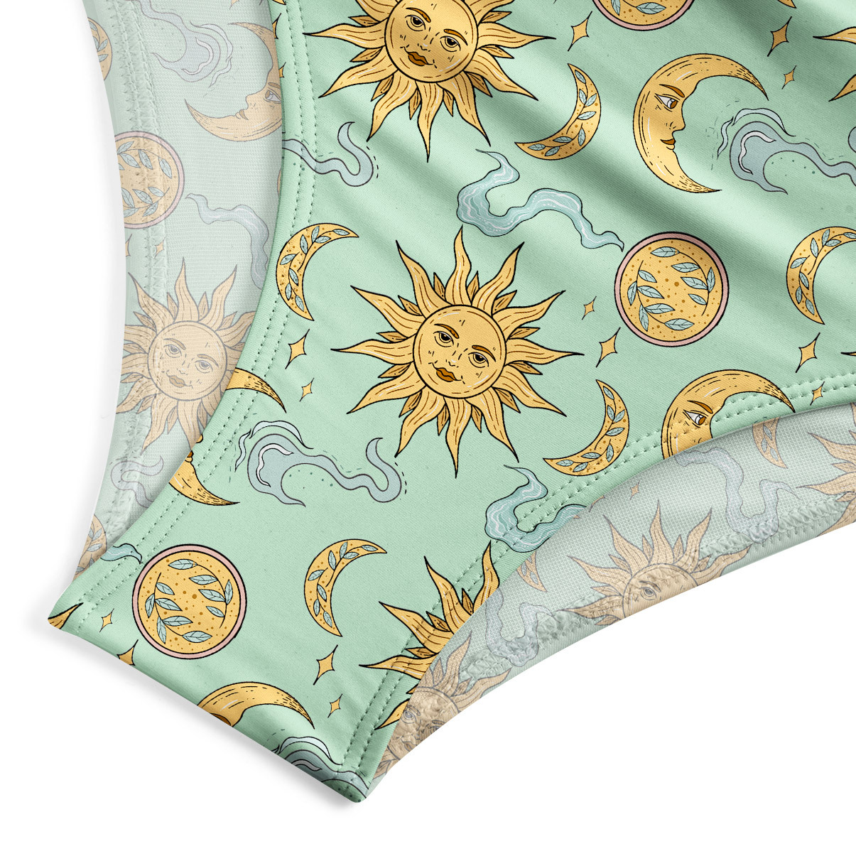 Purplehecate Magic of Sun and Moon One-Piece Swimsuit