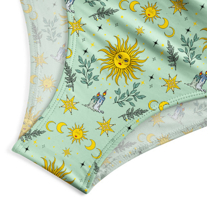 Purplehecate Magic Sun One-Piece Swimsuit