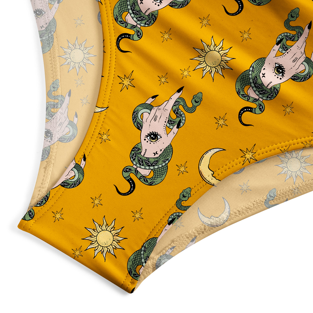 Purplehecate Reach For The Moon One-Piece Swimsuit