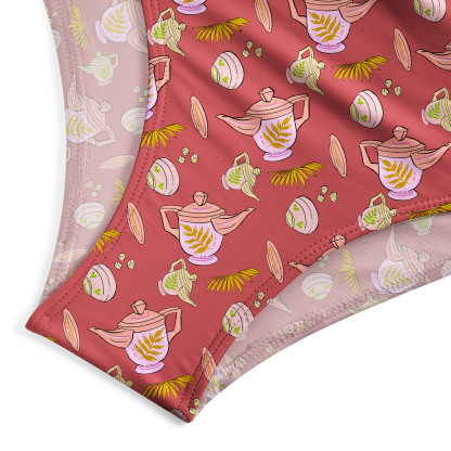 Purplehecate Mystical Teapot One-Piece Swimsuit