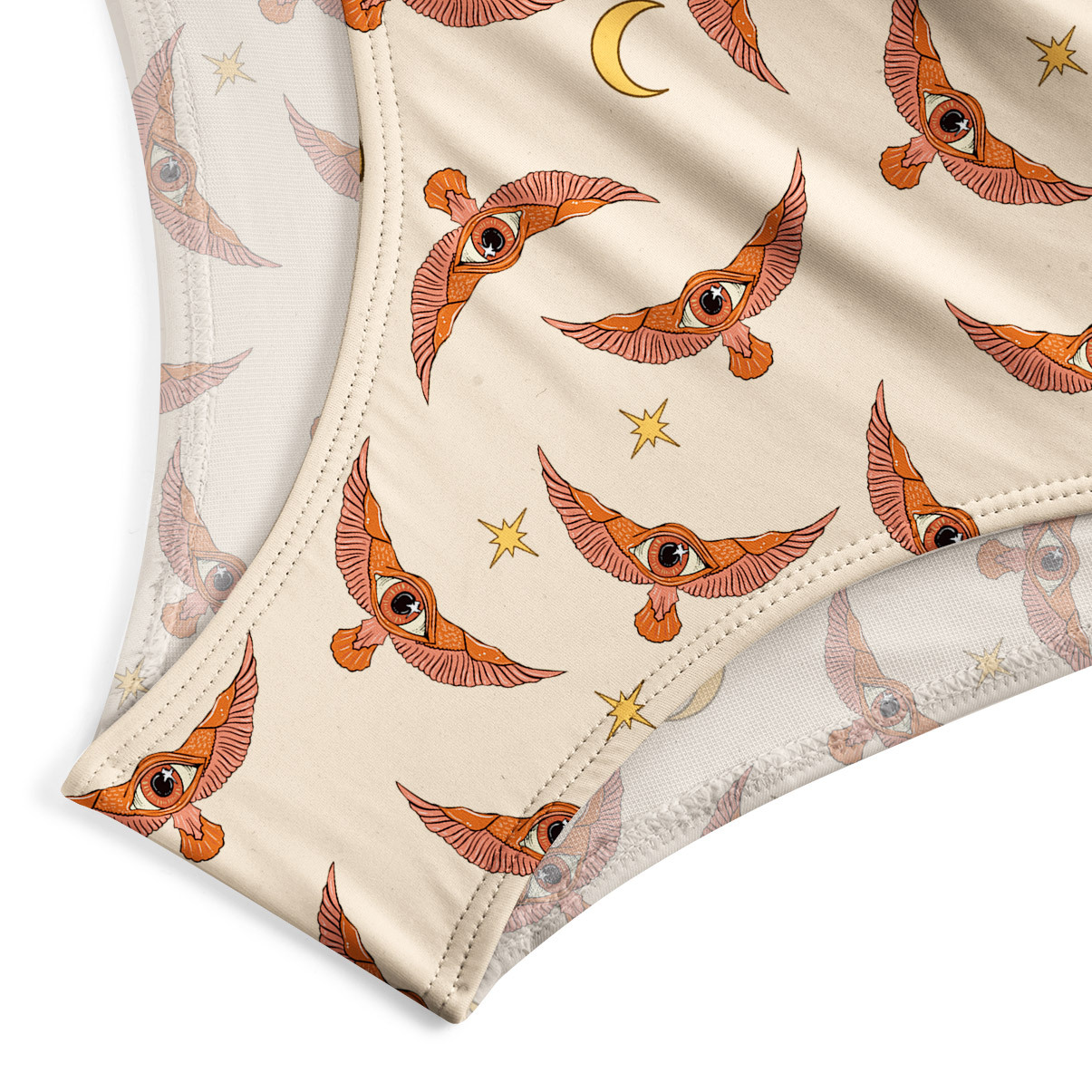 Purplehecate Fantasy Wizard Hat One-Piece Swimsuit