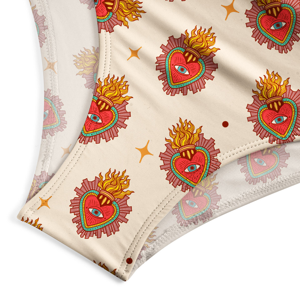 Purplehecate Sacred Heart One-Piece Swimsuit