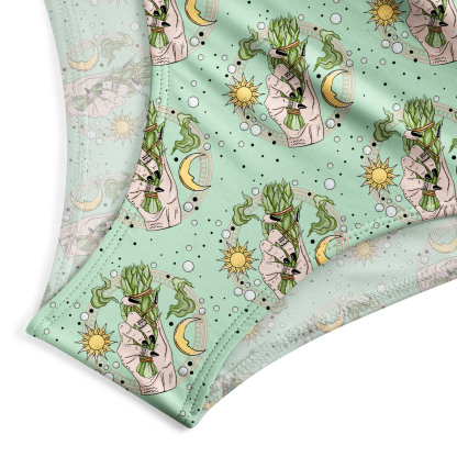 Purplehecate Go Sage Yourself One-Piece Swimsuit