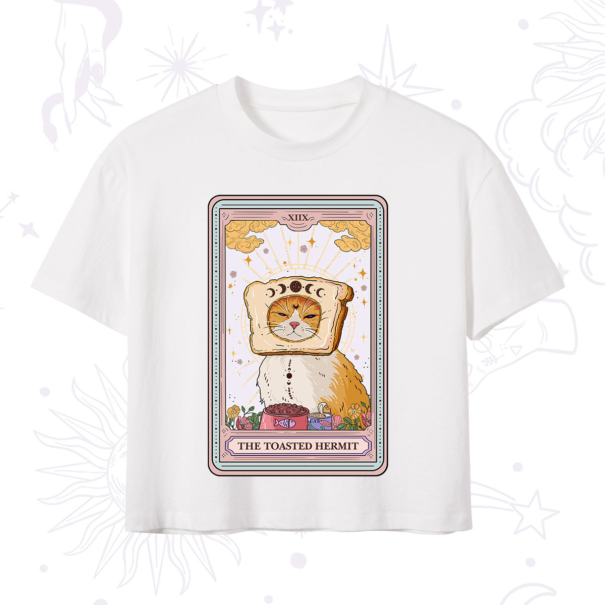 Purplehecate The Toasted Hermit Tarot Crop T-Shirt