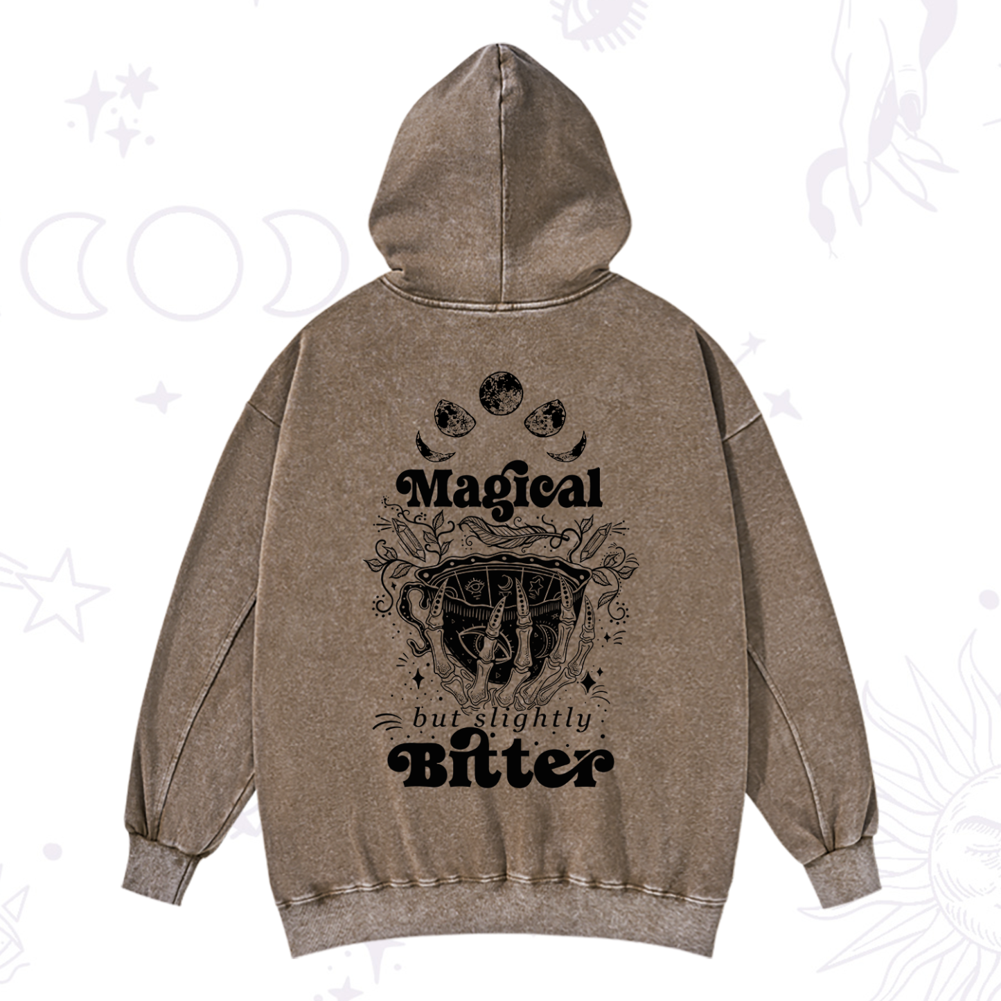 Purplehecate Magical But Slightly Bitter Washed Hoodie