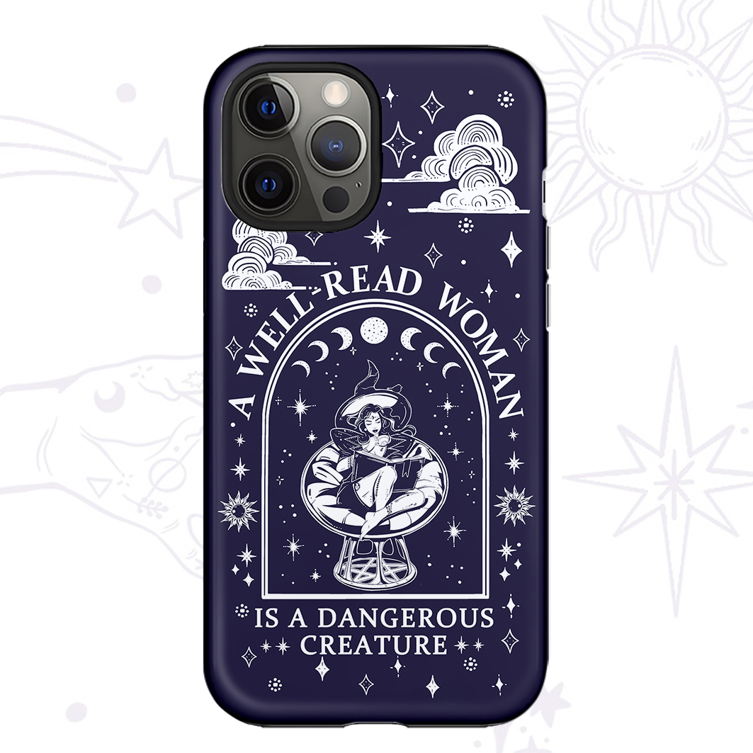 Purplehecate A Well Read Woman Bookish Phone Case