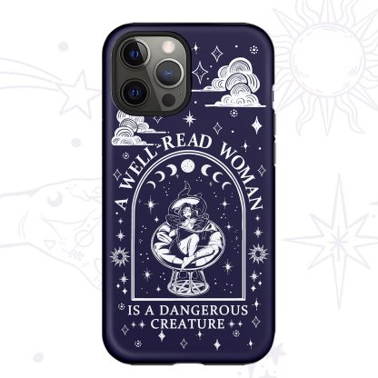 Purplehecate A Well Read Woman Bookish Phone Case