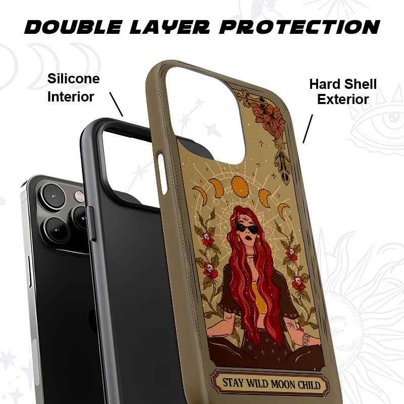 Purplehecate The Stay Wild Moon Child Oracle Card Phone Case