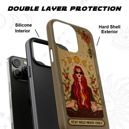 Purplehecate The Stay Wild Moon Child Oracle Card Phone Case