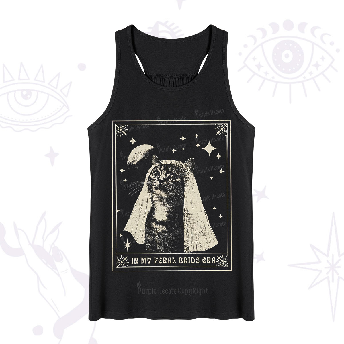 Purplehecate Cat In My Feral Bride Era Bachelorette Tank