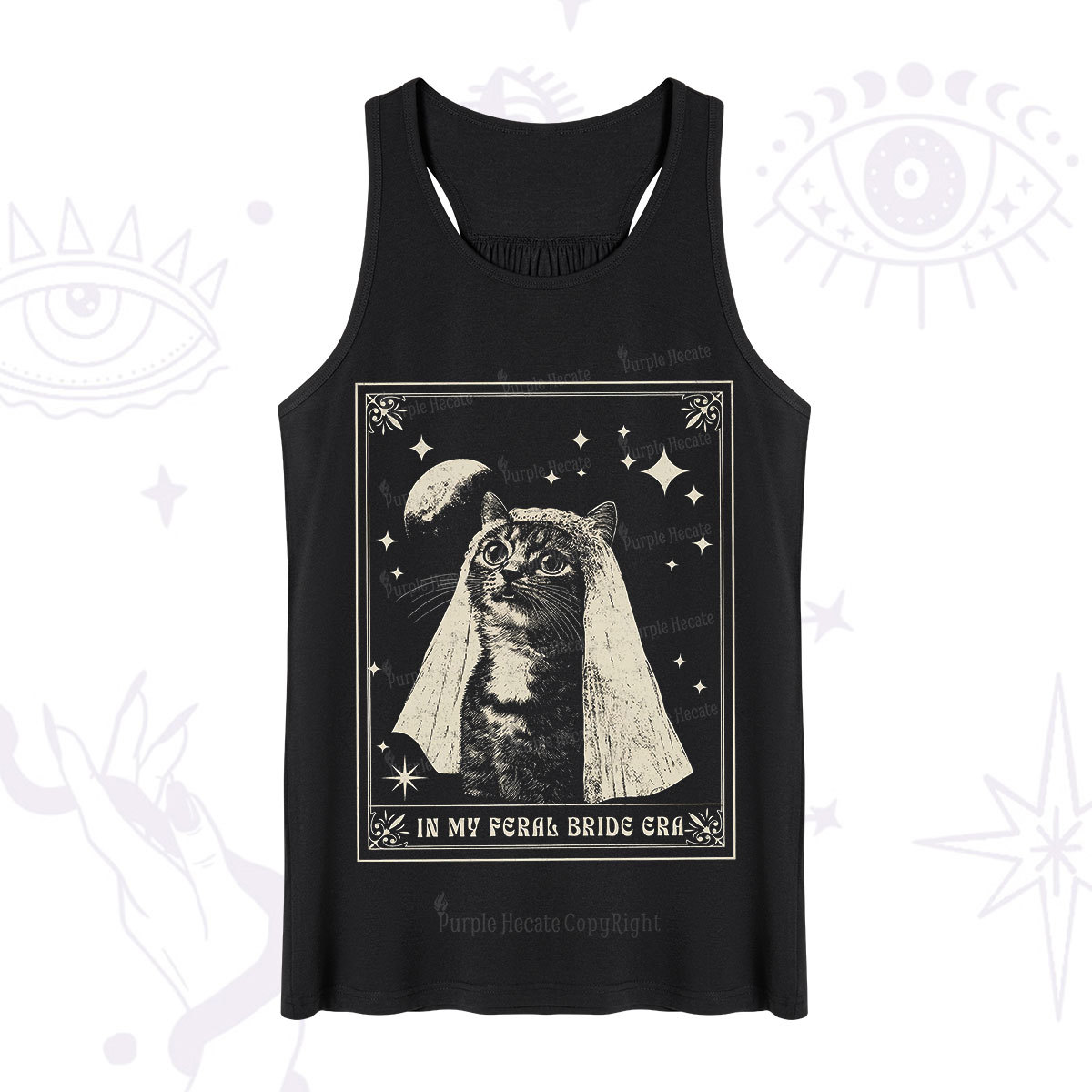 Purplehecate Cat In My Feral Bride Era Bachelorette Tank