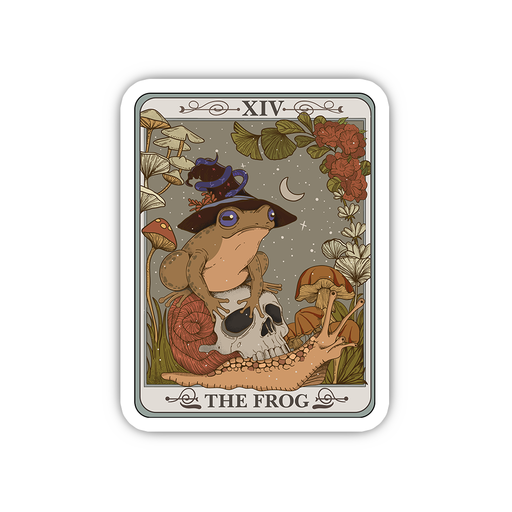 Purplehecate The Frog Tarot Sticker