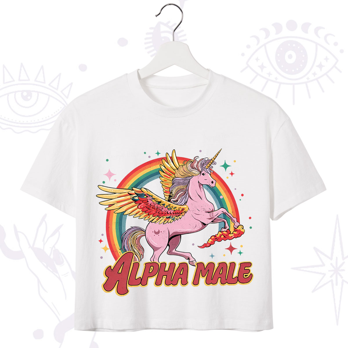 Purplehecate Alpha Male Crop T-Shirt