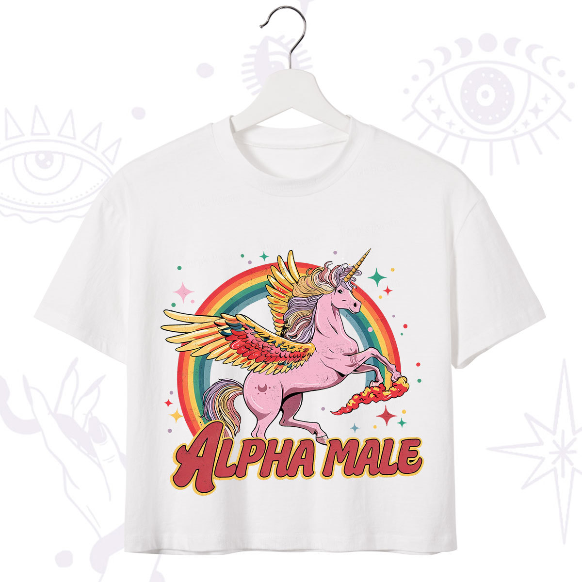 Purplehecate Alpha Male Crop T-Shirt