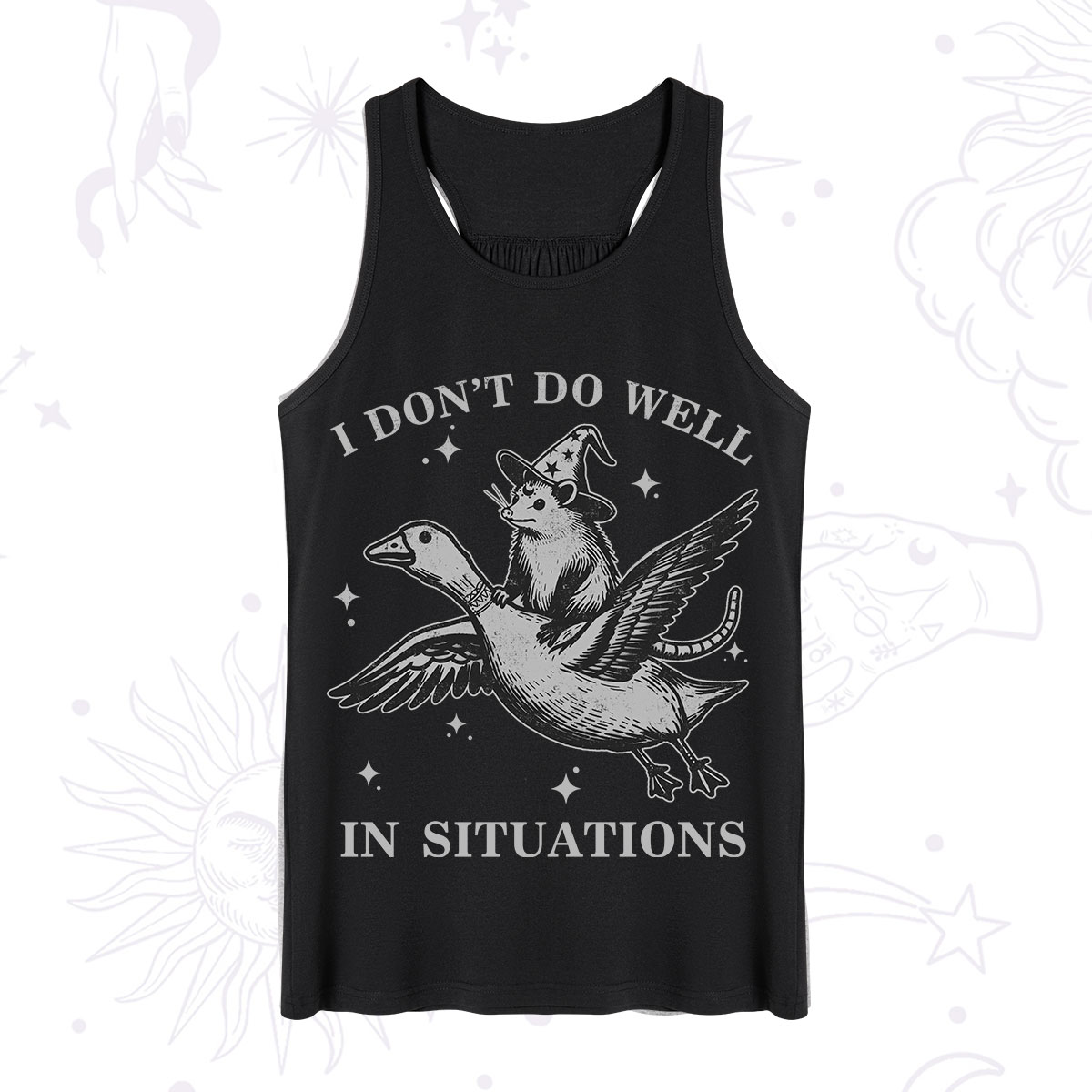 Purplehecate I Don't Do Well In Situations Tank