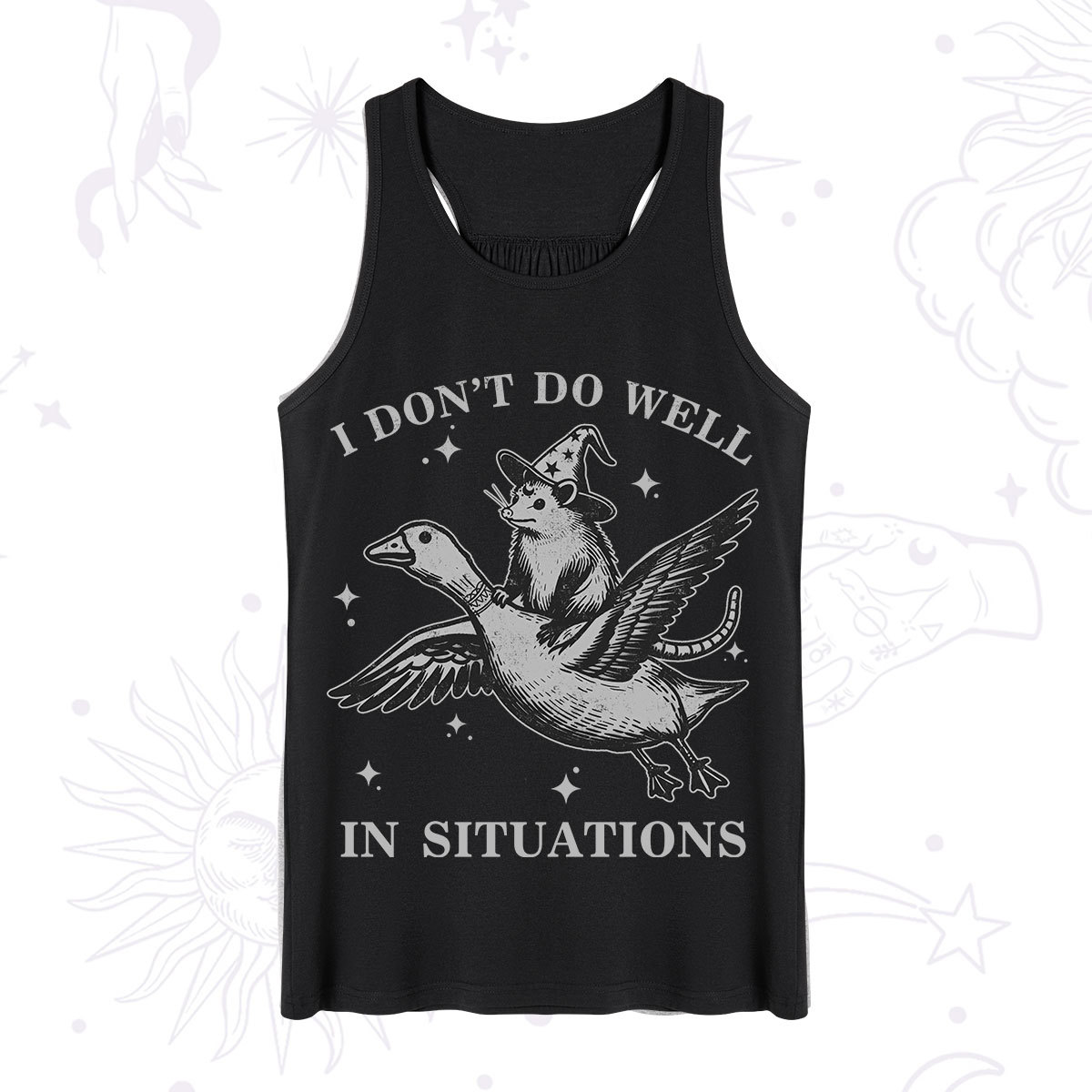 Purplehecate I Don't Do Well In Situations Tank