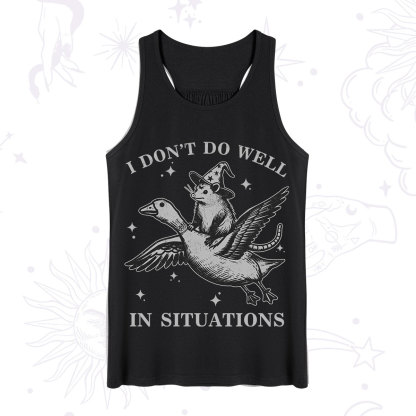 Purplehecate I Don't Do Well In Situations Tank