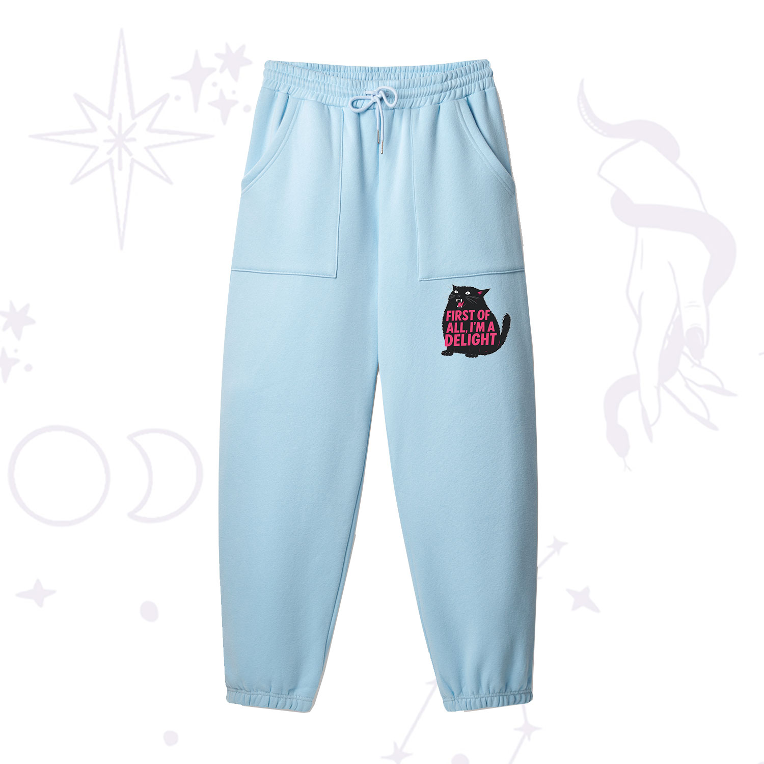 [Copy]Purplehecate Zero Fucks Given Fleece Sweatpants