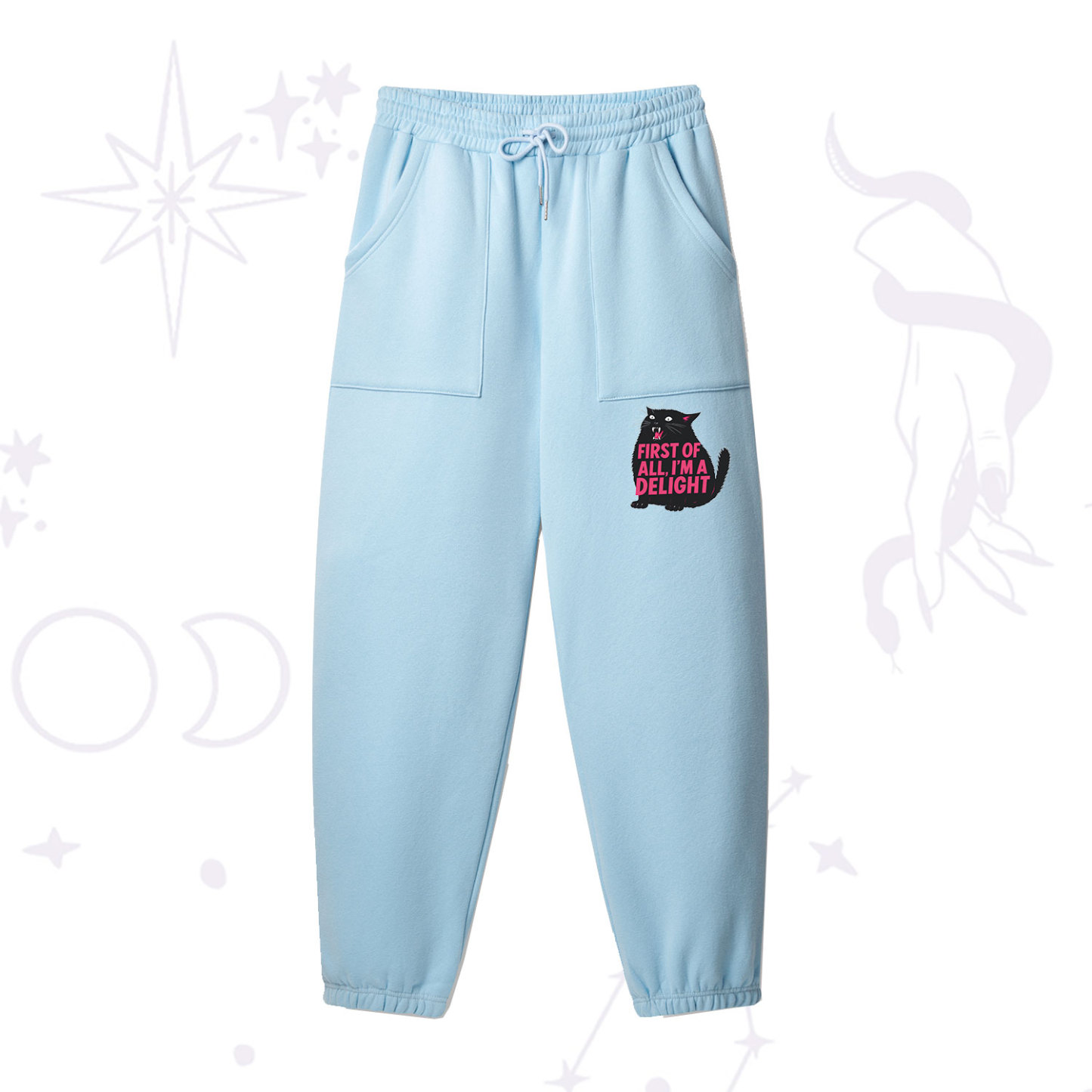 [Copy]Purplehecate Zero Fucks Given Fleece Sweatpants