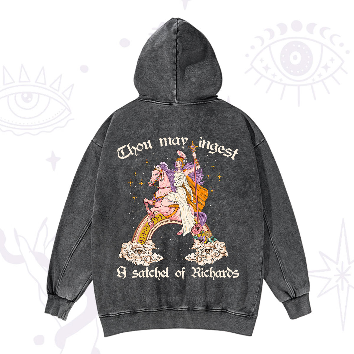 Purplehecate Thou may ingest a satchel of Richards Washed Hoodie