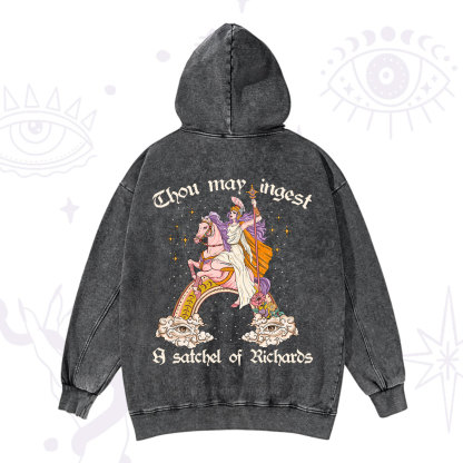 Purplehecate Thou may ingest a satchel of Richards Washed Hoodie