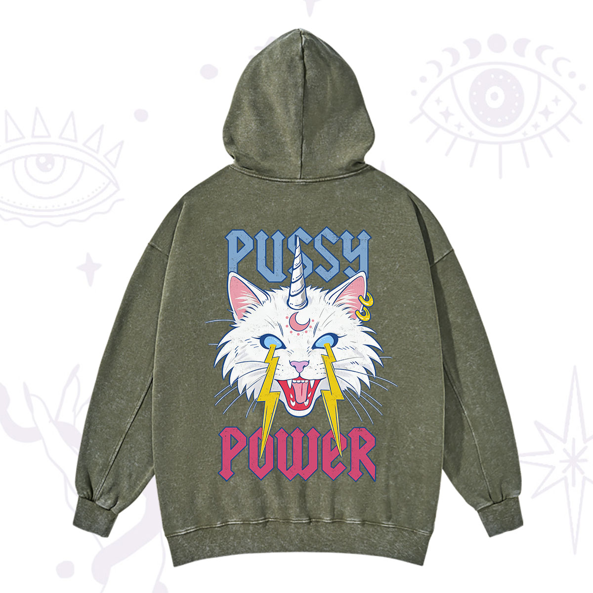 Purplehecate Pussy Power Washed Hoodie