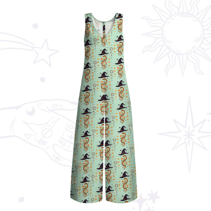 Purplehecate Witch's Enchantment Wide Leg Jumpsuit