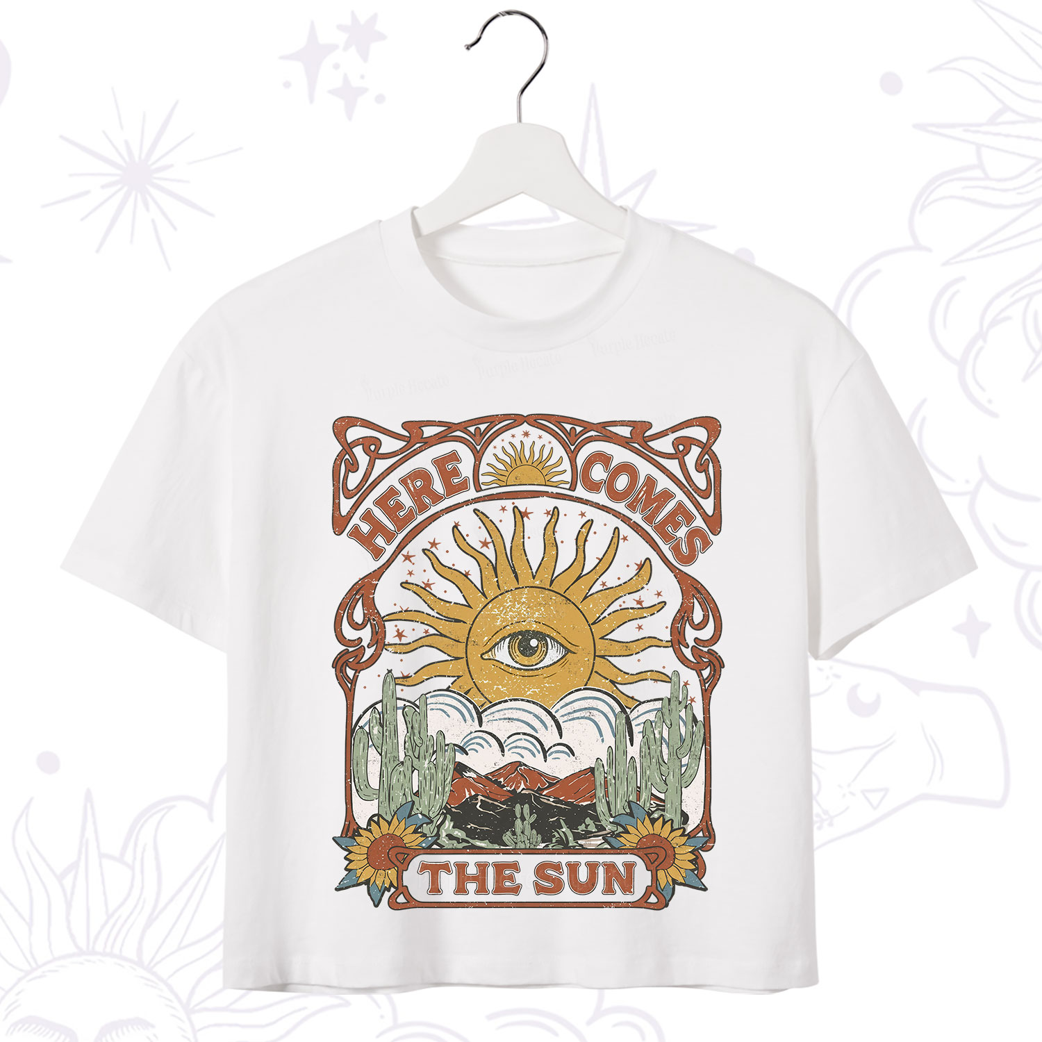Purplehecate Here Comes The Sun Crop T-Shirt