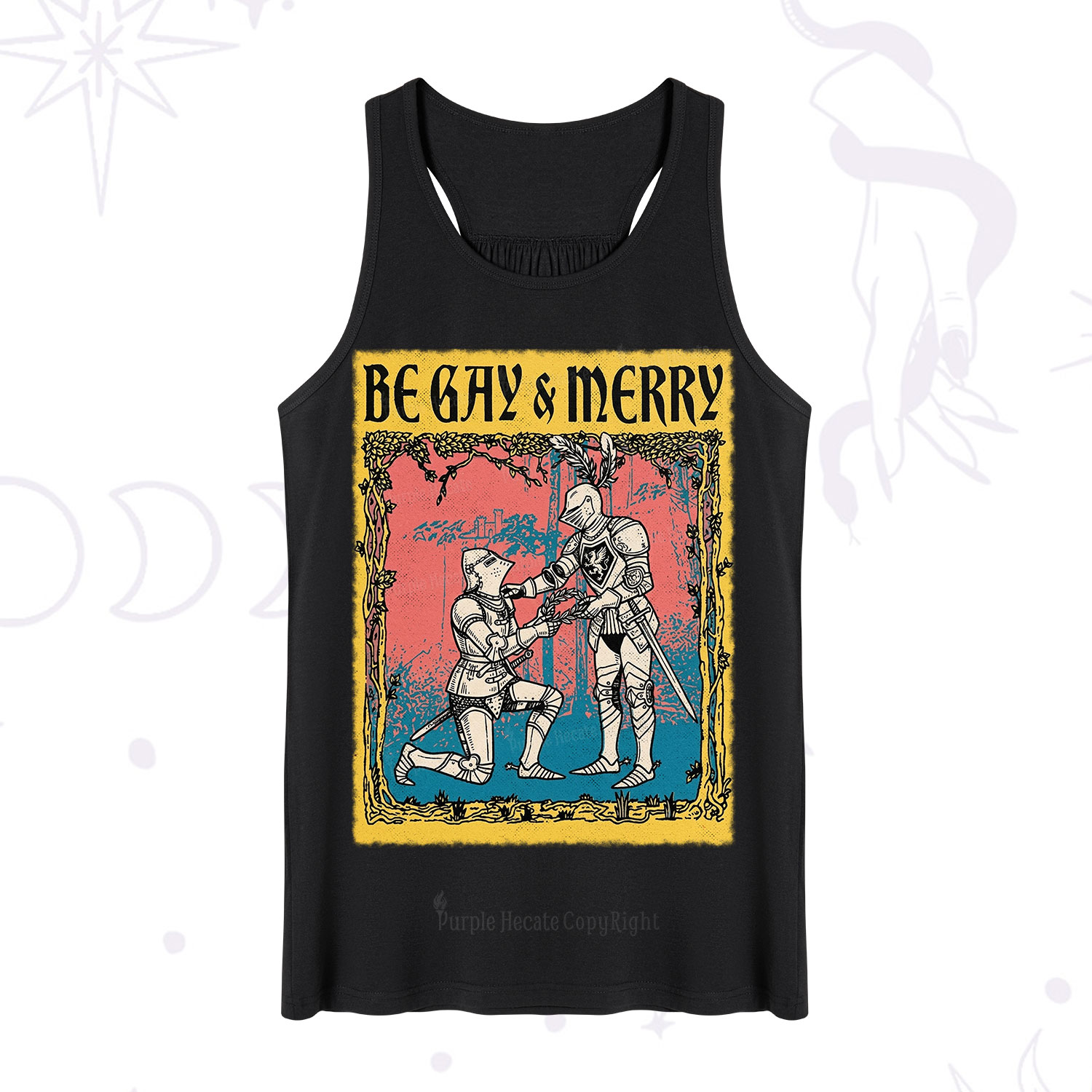 Purplehecate Be Gay Merry Medieval Knights Tank
