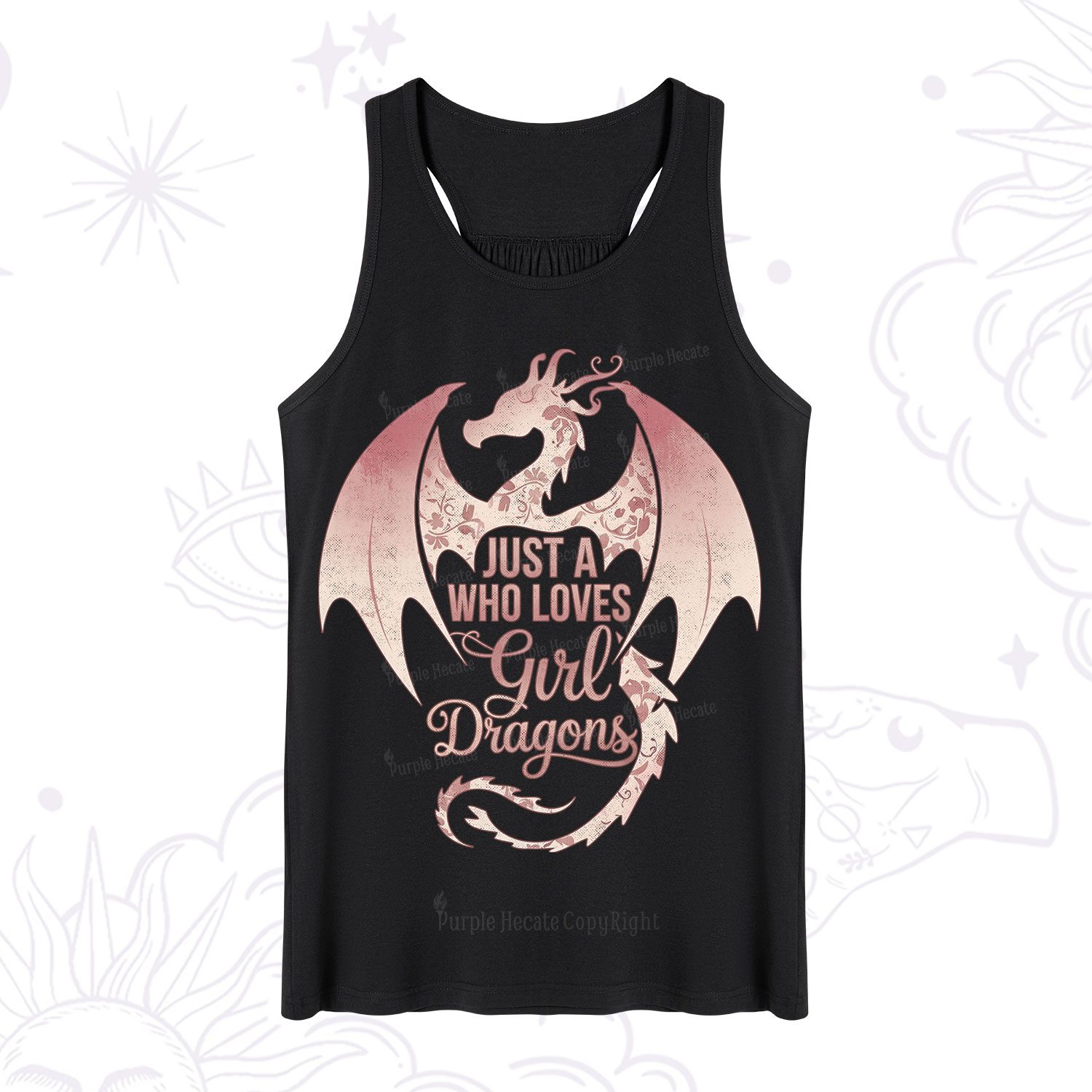 Purplehecate Just A Girl Who Loves Dragons Tank