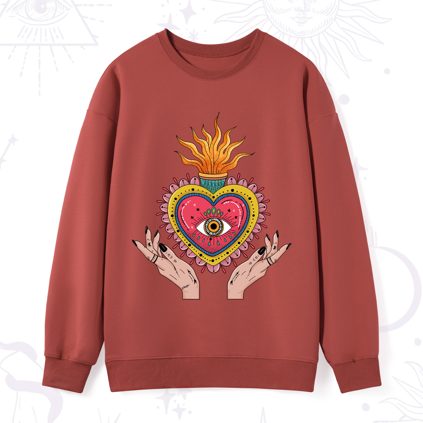 Purplehecate The Fiery Eye Sweatshirt