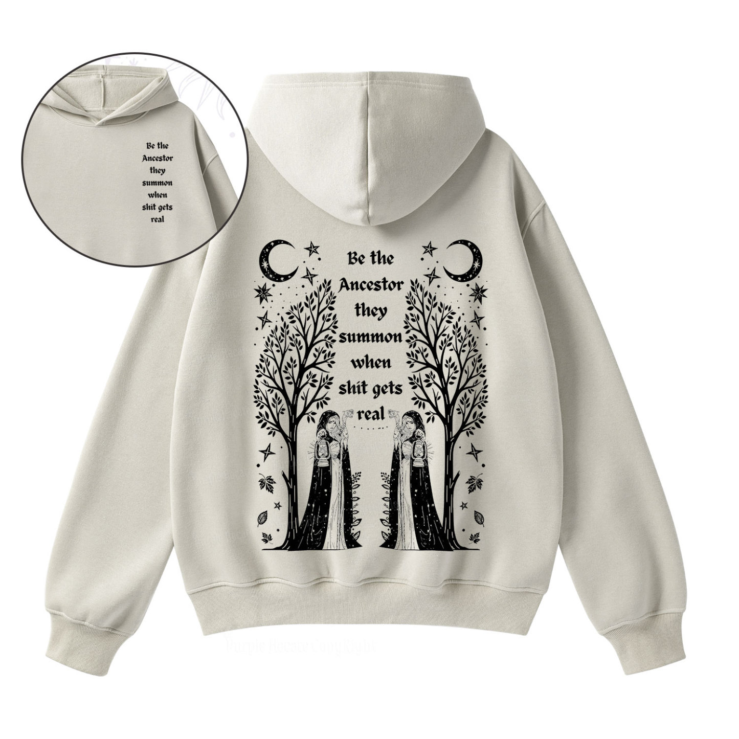 Purplehecate Be The Ancestor They Summon When Shit Gets Real  Fleece Hoodie Suit