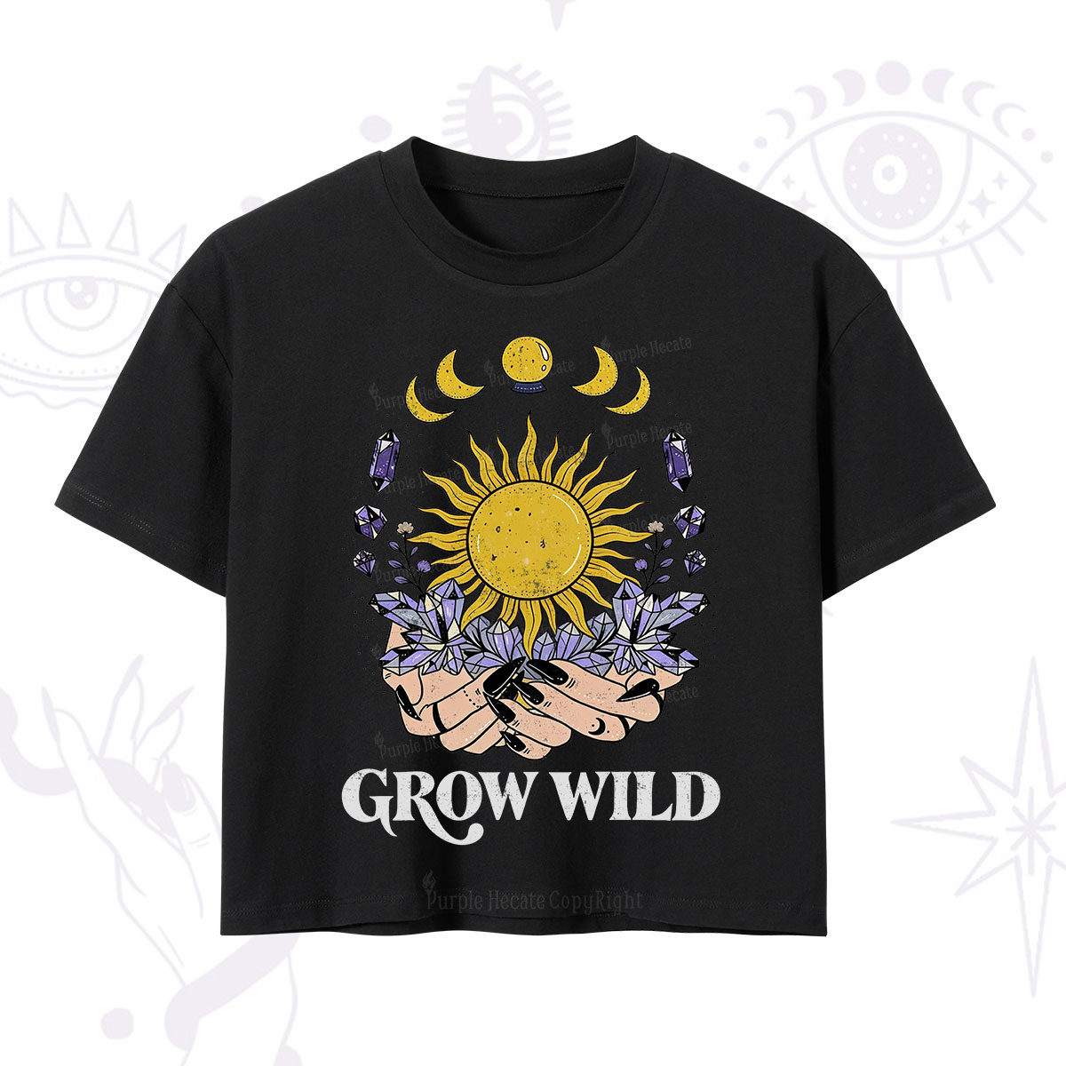 Purplehecate Grow Wild Crop T-Shirt