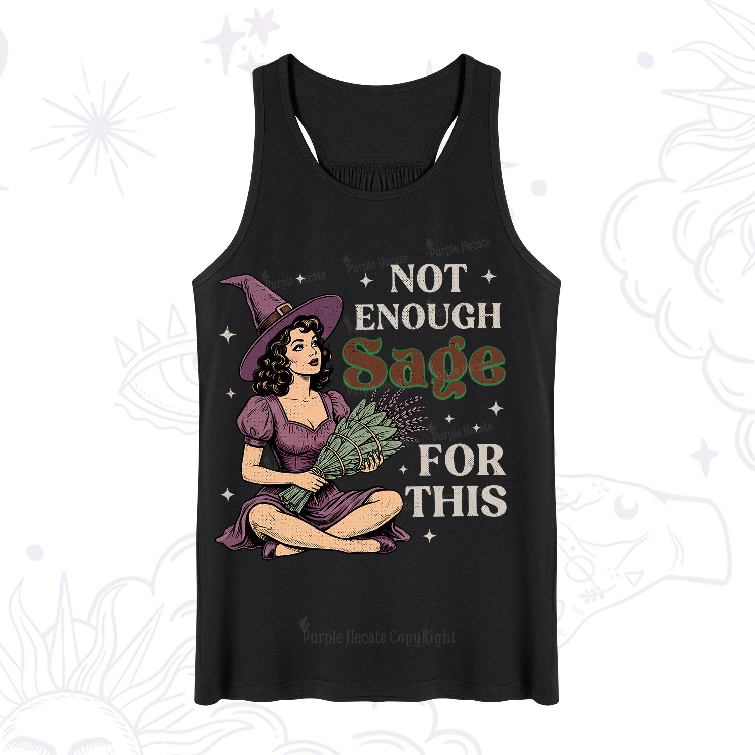 Purplehecate Not Enough Sage Witchcore Spiritual Tank