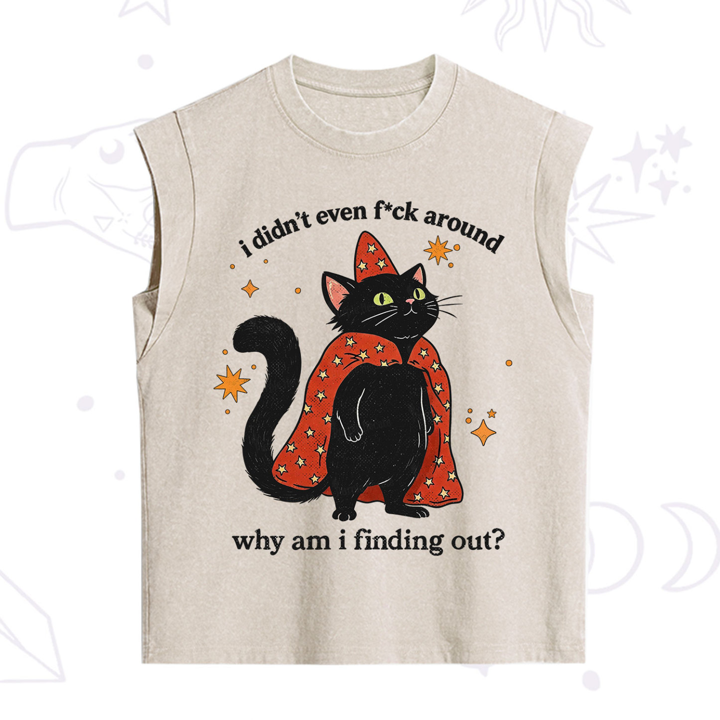 Purplehecate I Didn't Even F*ck Around Vintage Washed Tank