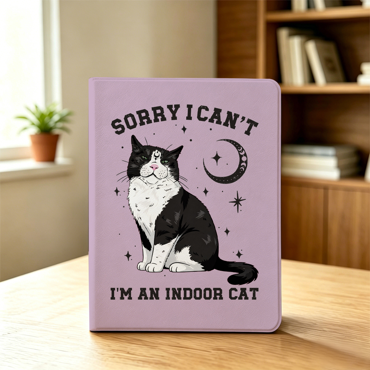 Purplehecate Sorry I Can't Go I'm an Indoor Cat iPad Case