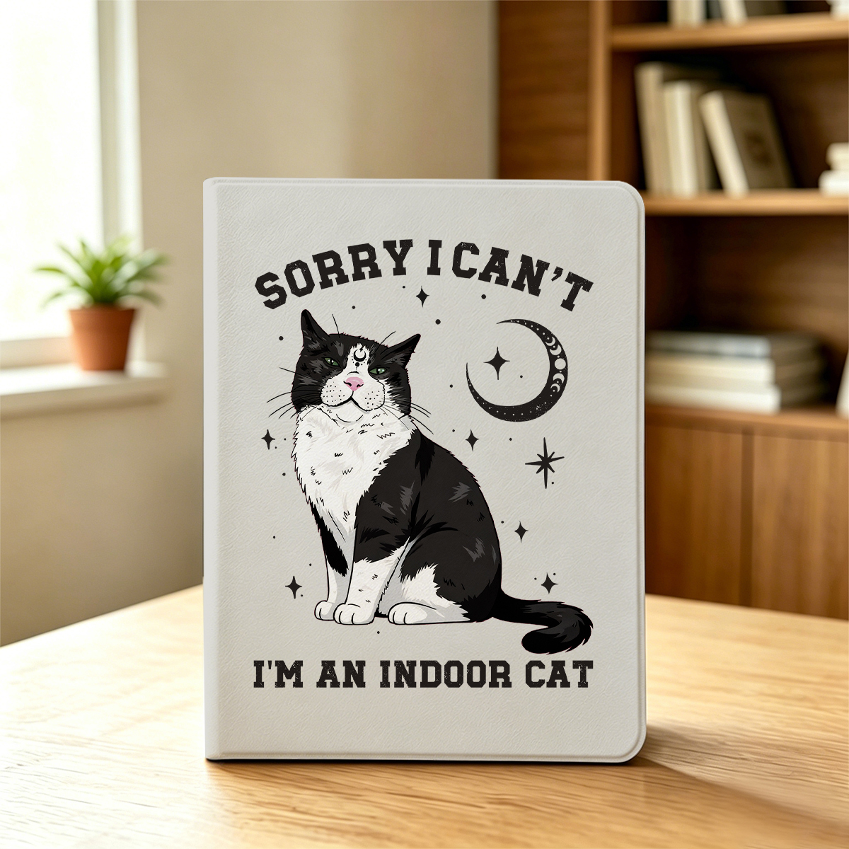 Purplehecate Sorry I Can't Go I'm an Indoor Cat iPad Case