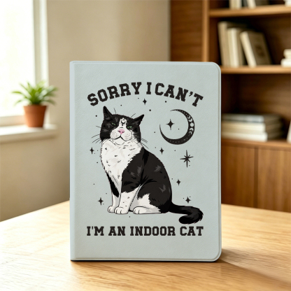 Purplehecate Sorry I Can't Go I'm an Indoor Cat iPad Case