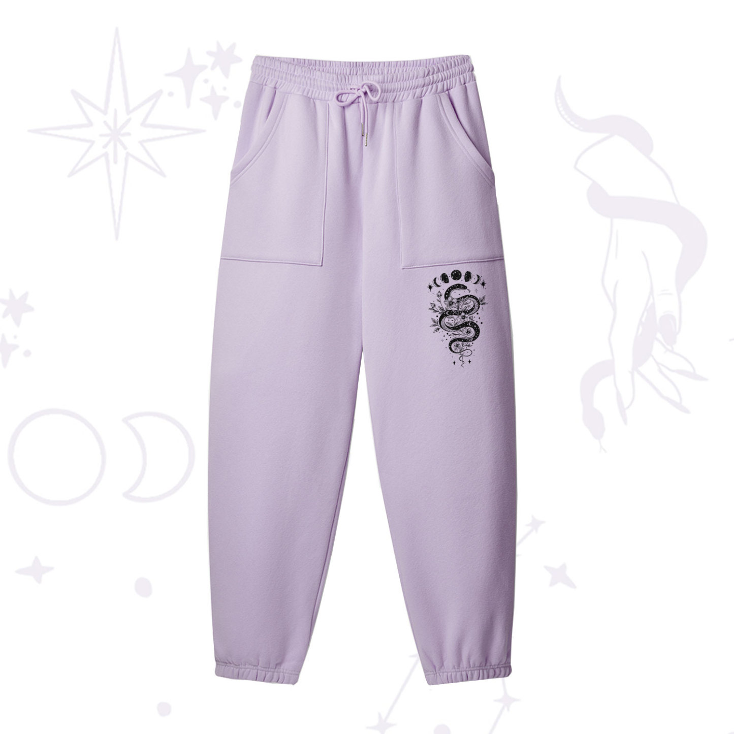 Purplehecate Serpent Spell Fleece Sweatpants
