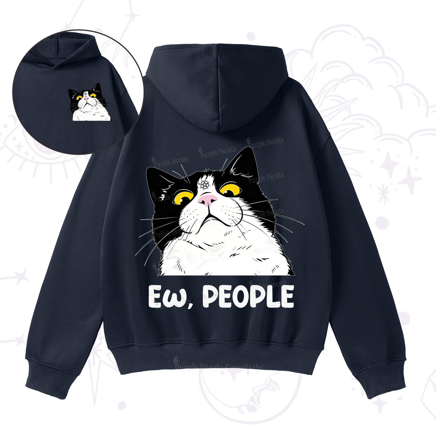 [Copy]Purplehecate First Of All I'm A Delight Cat Fleece Hoodie Suit