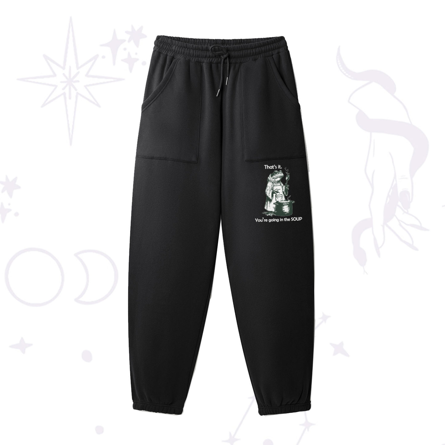 Purplehecate That's It You're Going in the Soup Fleece Sweatpants
