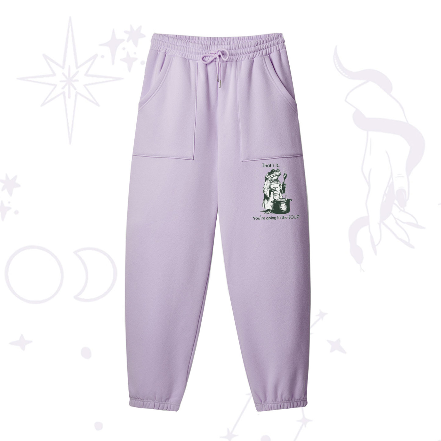Purplehecate That's It You're Going in the Soup Fleece Sweatpants