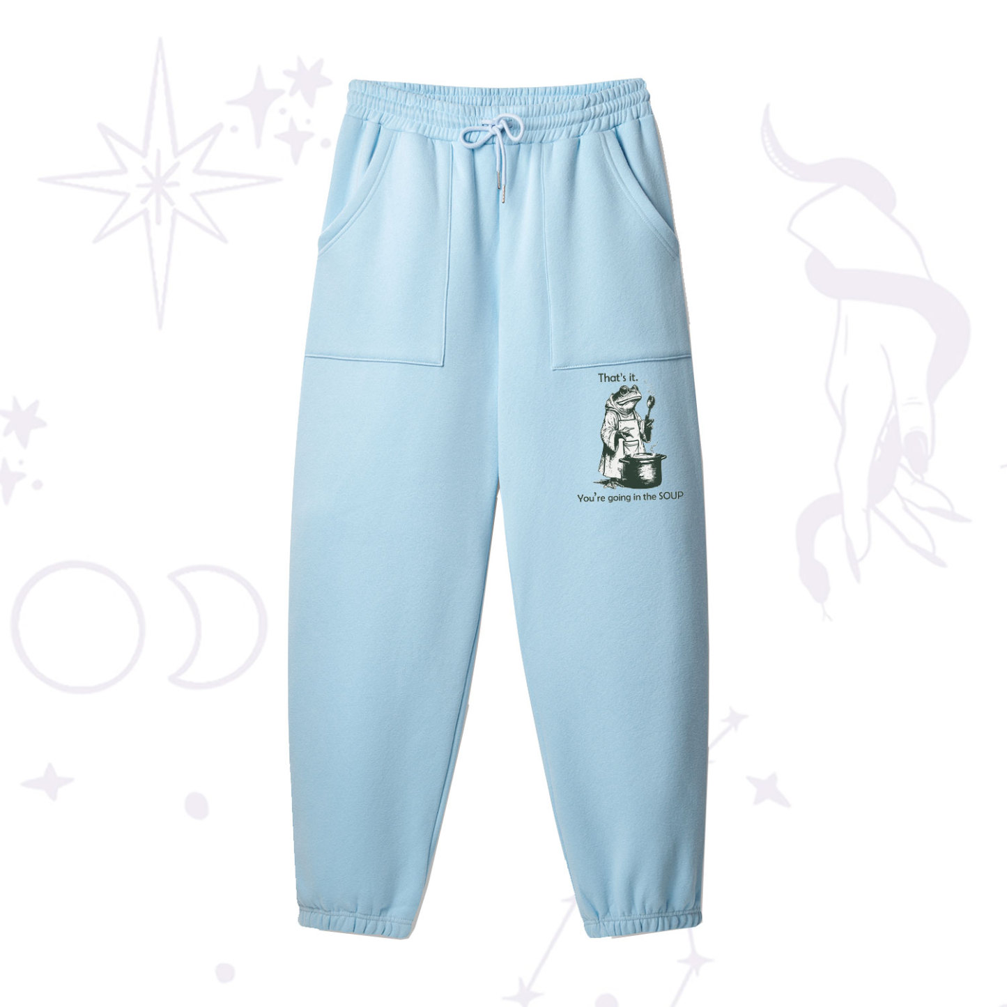 Purplehecate That's It You're Going in the Soup Fleece Sweatpants
