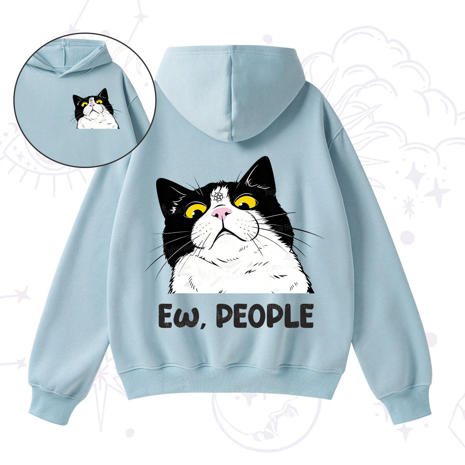 [Copy]Purplehecate First Of All I'm A Delight Cat Fleece Hoodie Suit